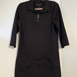NorthStyle Women's Elegant Black Long Sleeve Dress